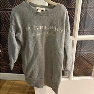 Gray Burberry Girls Sweatshirt (6Y)